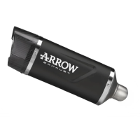 Arrow Indy Race EVO "DARK" Aluminum Silencer Exhaust w/ CF End Cap | Yamaha MT-09 / SP (2024-2025)